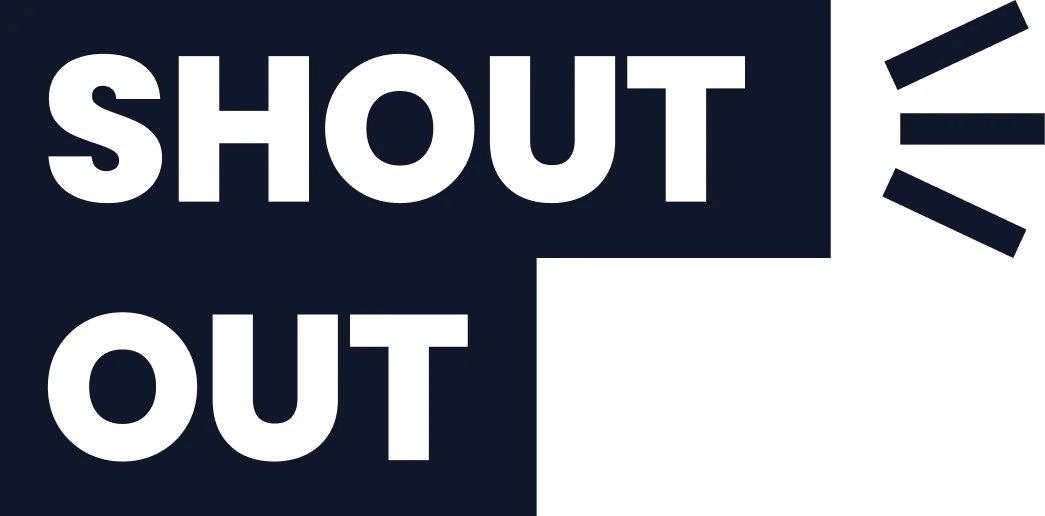 ShoutOut logo black